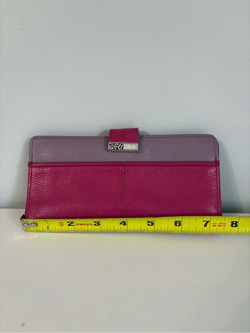 Brighton Barbados Pink Lilac Leather Large Pocket Wallet Coquette Whimsygoth - Picture 10 of 10